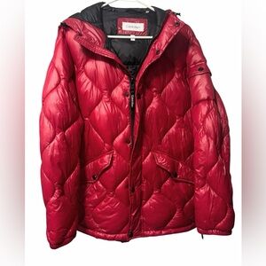 Calvin Klein Red Puffer Jacket
